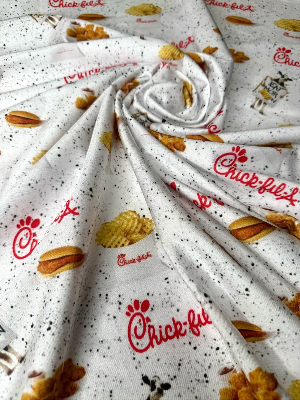 White CFA Print Fabric